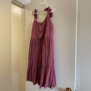 TORRID MINI TEXTURED WOVEN BUTTON-FRONT DRESS